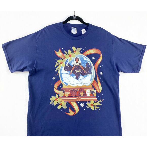 Marvel Super Hero T-Shirt Men's Size XL Blue Short Sleeve Port and Company - Picture 4 of 8